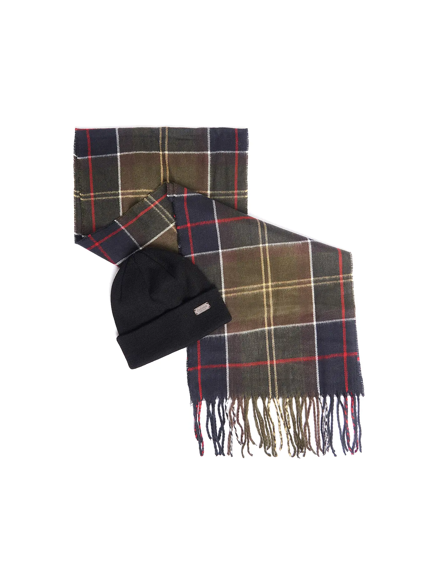 BARBOUR | Geschenkset 2-teilig Schal und Mütze SWINTON CHRISTMAS | 